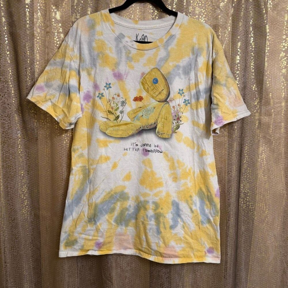 Korn Tie Dye Shirt Large Issues Better Tomorrow Nu Metal 2023 Tour Concert Unise